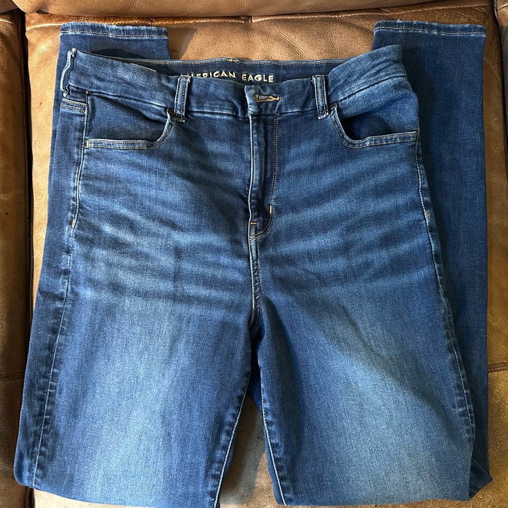 TALL LONG American Eagle Outfitters Women's Skinny Curvy Hi-Rise Jeggings 12